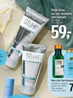 Føtex Stuhr Grow my hair shampoo eller balsam tilbud