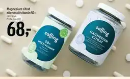 Føtex Magnesium citrat eller multivitamin 50plus tilbud