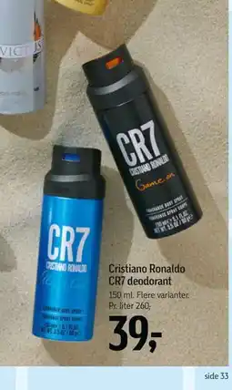 Føtex Cristiano Ronaldo CR7 deodorant tilbud