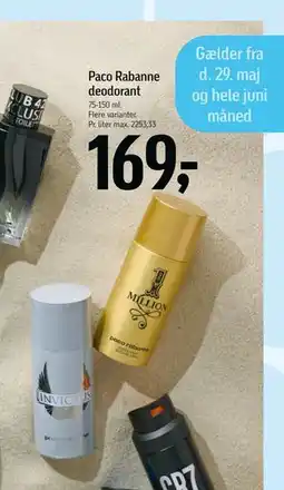 Føtex Paco Rabanne deodorant tilbud