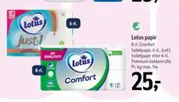 Føtex Lotus papir tilbud