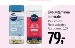 Føtex Livol vitaminer/ mineraler tilbud