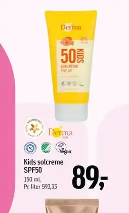 Føtex Kids solcreme SPF50 tilbud
