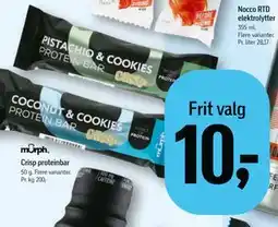 Føtex Crisp proteinbar tilbud