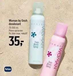 Føtex Woman by Gosh deodorant tilbud