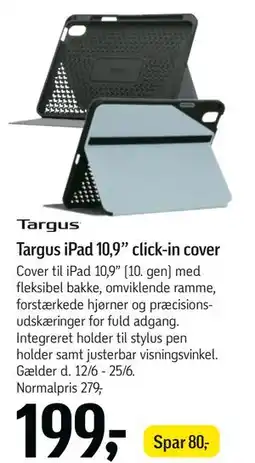 Føtex Targus iPad 10,9” click-in cover tilbud