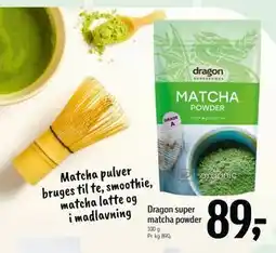 Føtex Dragon super matcha powder tilbud