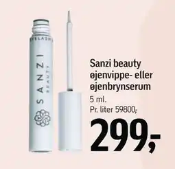 Føtex Sanzi beauty øjenvippe- eller øjenbrynserum tilbud