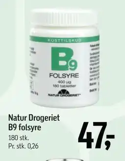 Føtex Natur Drogeriet B9 folsyre tilbud