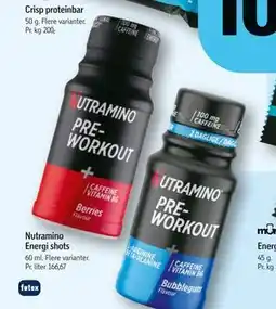 Føtex Nutramino Energi shots tilbud