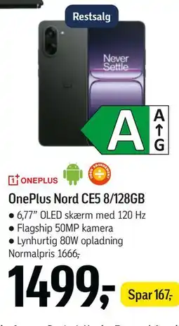 Føtex OnePlus Nord CE5 8/128GB tilbud