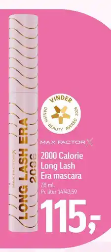 Føtex 2000 Calorie Long Lash Era mascara tilbud