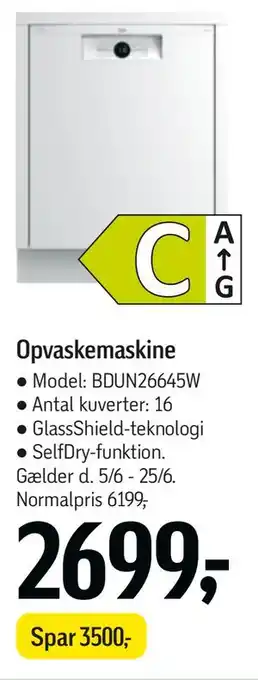 Føtex Opvaskemaskine tilbud