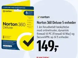 Føtex Norton 360 Deluxe 5 enheder tilbud