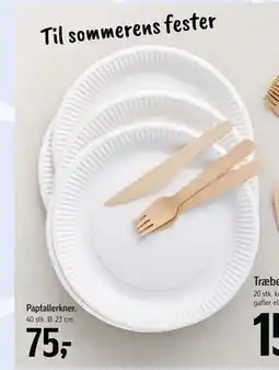 Føtex Paptallerkner tilbud