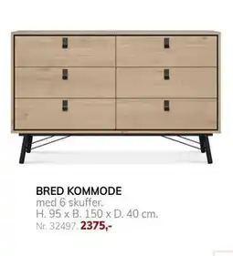 Daells Bolighus BRED KOMMODE tilbud