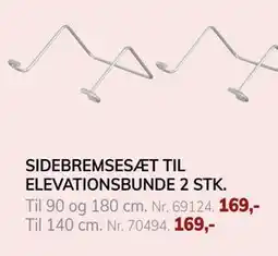 Daells Bolighus SIDEBREMSEST TIL ELEVATIONSBUNDE 2 STK tilbud