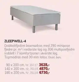 Daells Bolighus ZLEEPWELL-4 tilbud