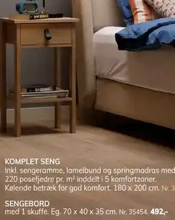 Daells Bolighus SENGEBORD tilbud
