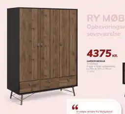 Daells Bolighus GARDEROBESKAB tilbud