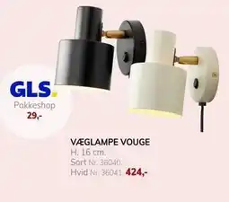Daells Bolighus VÆGLAMPE VOUGE tilbud