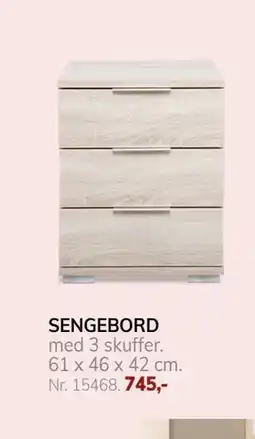 Daells Bolighus SENGEBORD tilbud