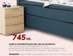 Daells Bolighus SENGEBORD tilbud