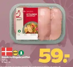 Netto Dansk kyllingebrystfilet tilbud