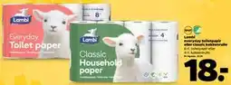Netto Lambi everyday toiletpapir eller classic køkkenrulle tilbud