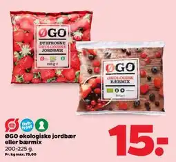 Netto ØGO økologiske jordbær eller bærmix tilbud