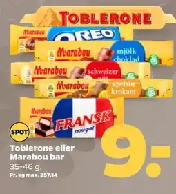 Netto Toblerone eller Marabou bar tilbud