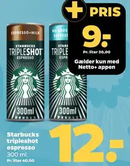 Netto Starbucks tripleshot espresso tilbud
