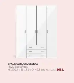Daells Bolighus SPACE GARDEROBESKAB tilbud