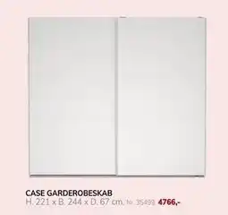 Daells Bolighus CASE GARDEROBESKAB tilbud