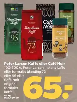 Netto Peter Larsen Kaffe eller Café Noir tilbud