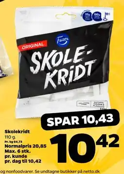 Netto Skolekridt tilbud