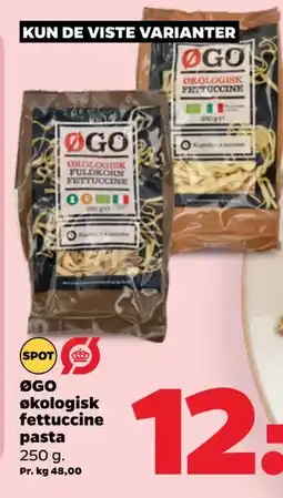 Netto ØGO økologisk fettuccine pasta tilbud