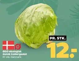 Netto ØGO økologisk dansk icebergsalat tilbud