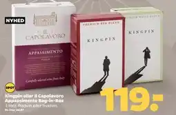 Netto Kingpin eller Il Capolavoro Appassimento Bag-in-Box tilbud