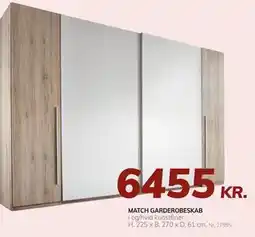 Daells Bolighus MATCH GARDEROBESKAB tilbud