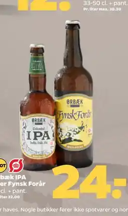 Netto Ørbæk IPA eller Fynsk Forår tilbud