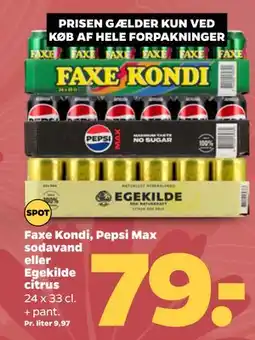 Netto Faxe Kondi, Pepsi Max sodavand eller Egekilde citrus tilbud