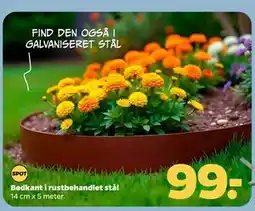 Netto Bedkant i rustbehandlet stål tilbud