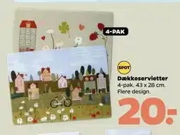 Netto Dækkeservietter tilbud