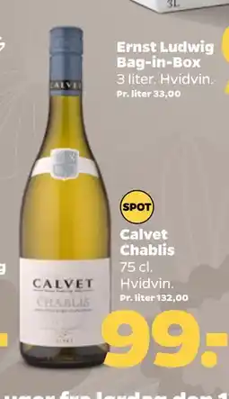 Netto Calvet Chablis tilbud