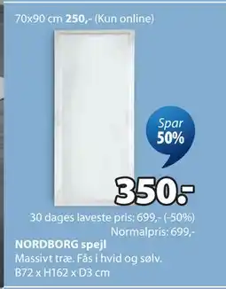 JYSK NORDBORG spejl tilbud