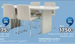 JYSK VORDINGBORG spisebord tilbud