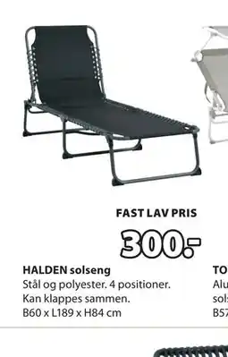 JYSK HALDEN solseng tilbud