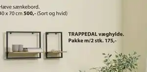 JYSK TRAPPEDAL væghylde tilbud