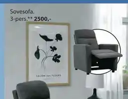JYSK Sovesofa. 3-pers tilbud